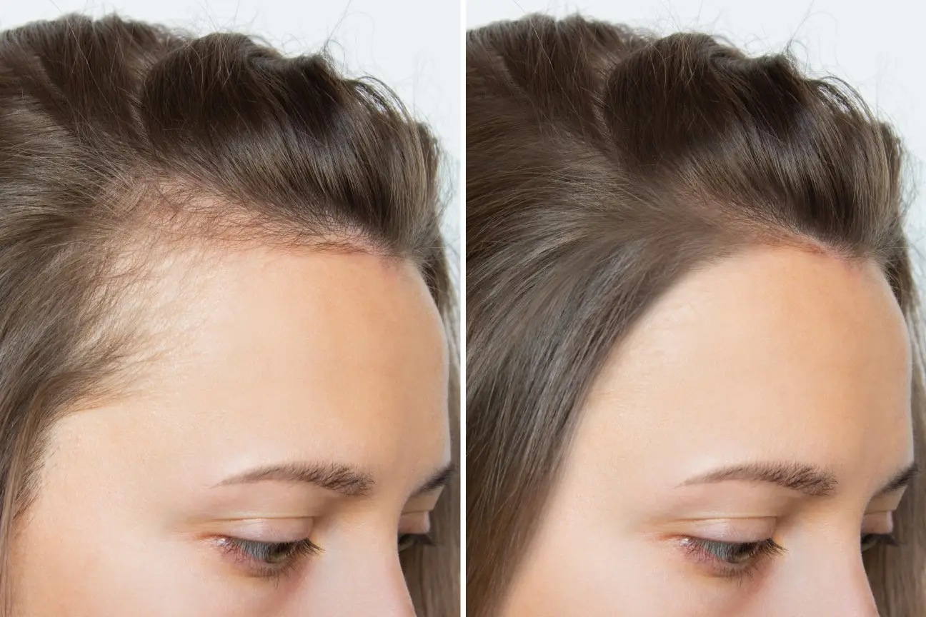 Hair restoration before and after